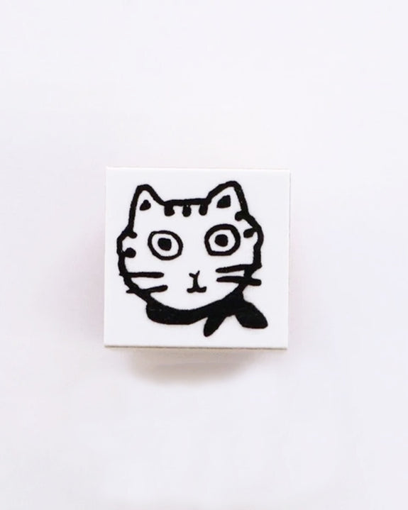 Yumi Kitagishi x Sanby - Gyugyu Stamp - Cat with Bandana
