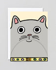 Wrap - Cat Fold Out Mouth Birthday Card