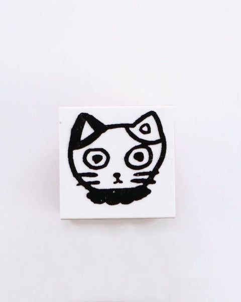 Yumi Kitagishi x Sanby - Gyugyu Stamp - Patchwork Cat