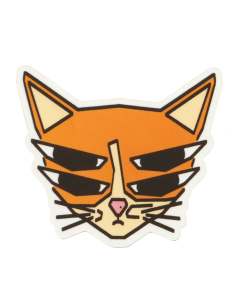Rags AF - 4 Eyed Cat! Sticker