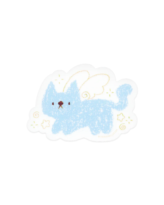 Rochelle Oh - Kitten Angel - Flake Vinyl Sticker