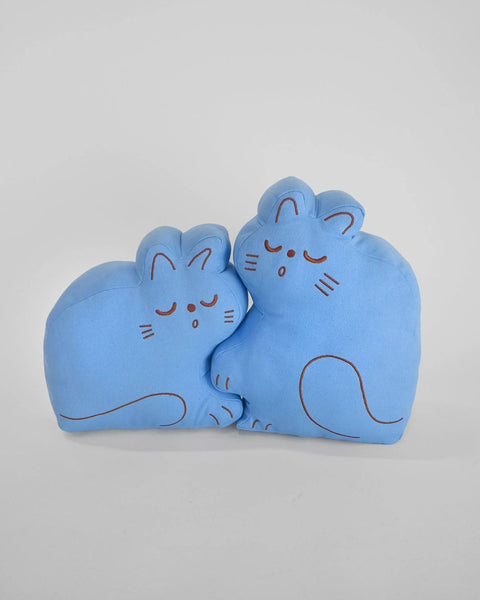 Natali Koromoto - "Perfect Nap" Cat Throw Pillow Set