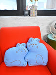 Natali Koromoto - "Perfect Nap" Cat Throw Pillow Set