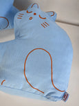 Natali Koromoto - "Perfect Nap" Cat Throw Pillow Set