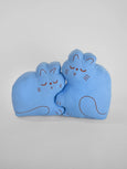 Natali Koromoto - "Perfect Nap" Cat Throw Pillow Set