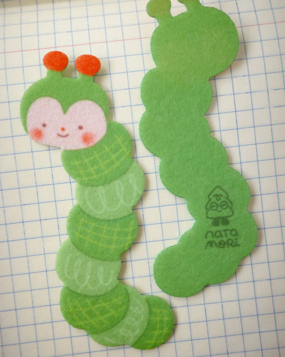 Natamori - Felt Bookmark - Caterpillar