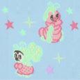 Socks Appeal x Hannah-Michelle Bayley - Caterpillar Nylon Socks