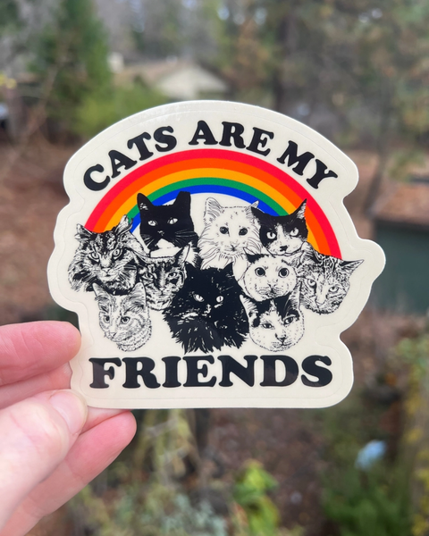 Astral Weekend - Cats Are My Friends Sticker