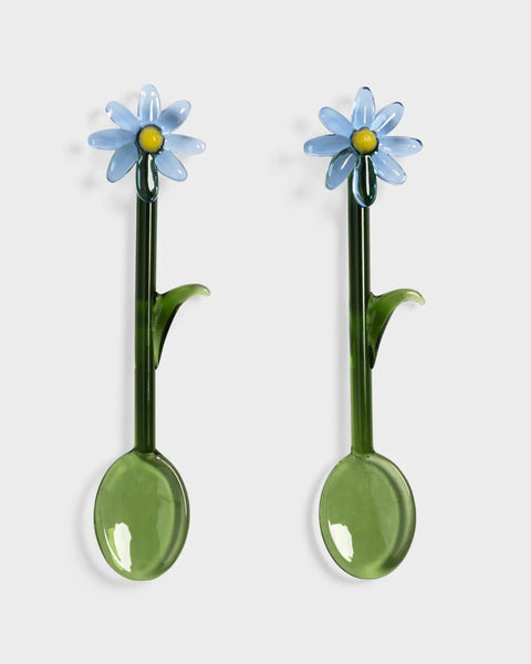 &Klevering - Flora Blue Spoon set of 2