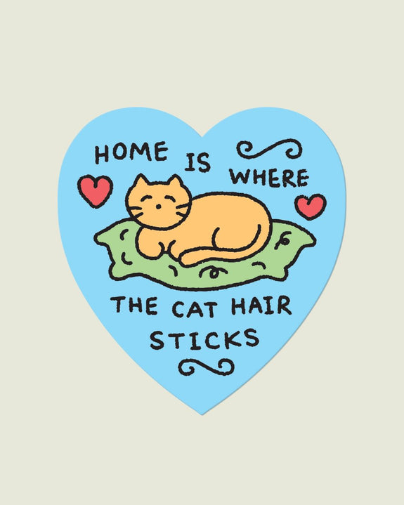 Épée Lapin Studio - Home Is Where the Cat Hair Sticks Vinyl Sticker