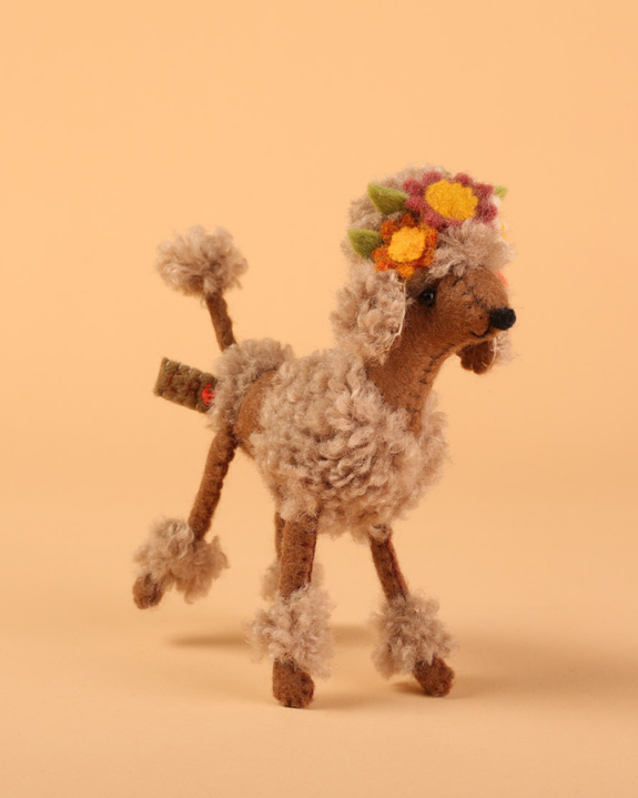 Cat Rabbit - Soft Sculpture - Poodle - Beige