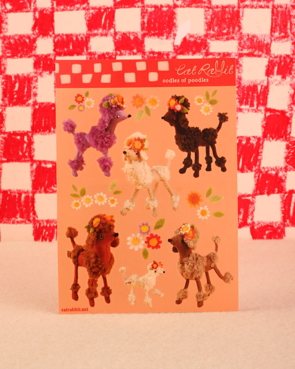 Cat Rabbit - Oodles of Poodles Sticker Sheet