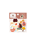 Furukawashiko - Washi Flake Stickers - Cat
