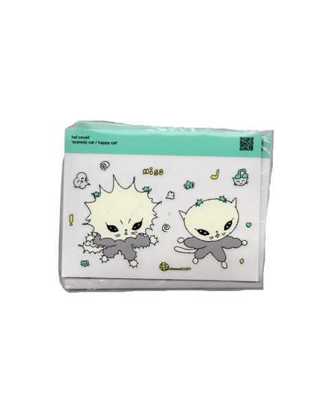 Hel Covell - Scaredy Cat / Happy Cat Sticker Sheet
