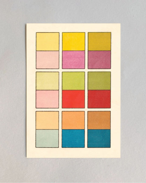 Kiku Print - Postcard - Colour Chart #4
