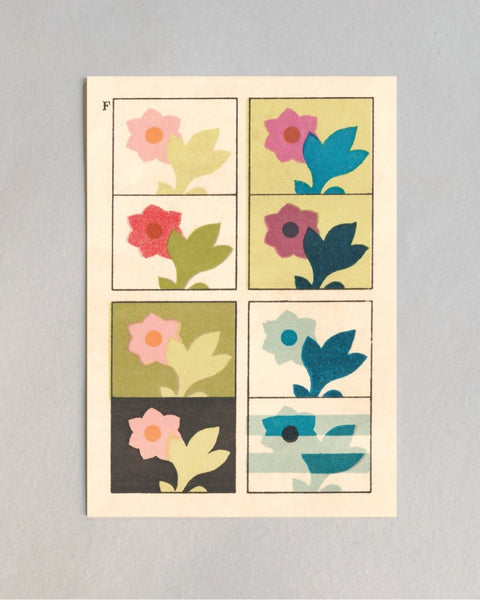 Kiku Print - Postcard - Colour Chart #5