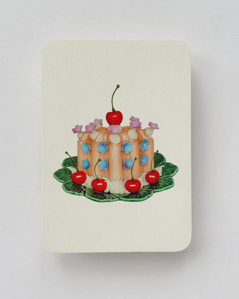 Canonbury Press - Saffron Cream Blancmange Greeting Card