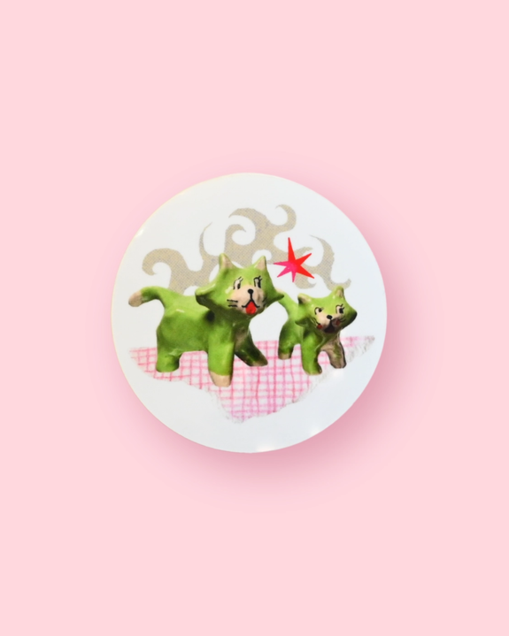 Riley Grae - Ceramic Cats - Sticker