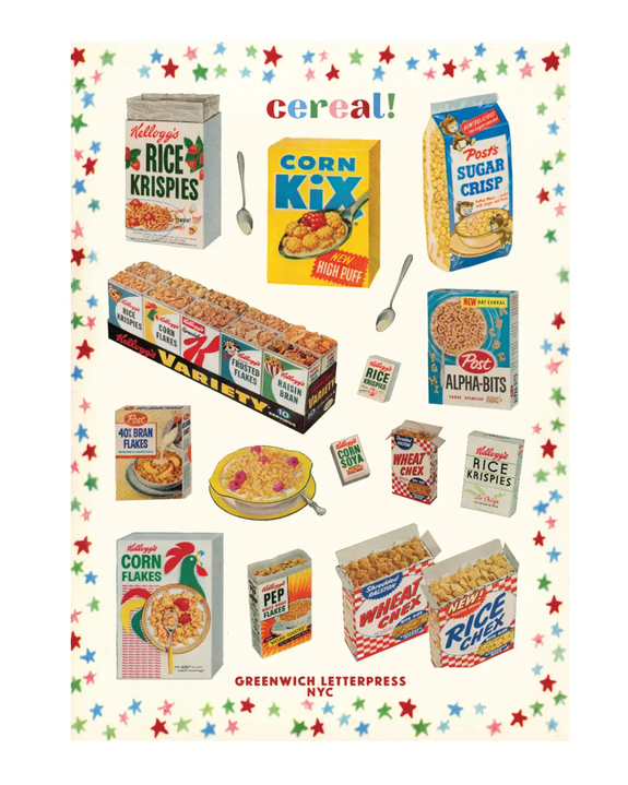 Greenwich Letterpress - Sticker Sheet - Cereal