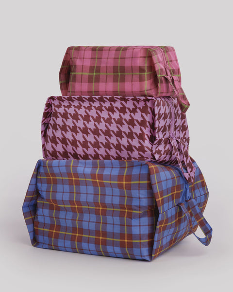 Baggu - 3D Zip Set - Check Mix