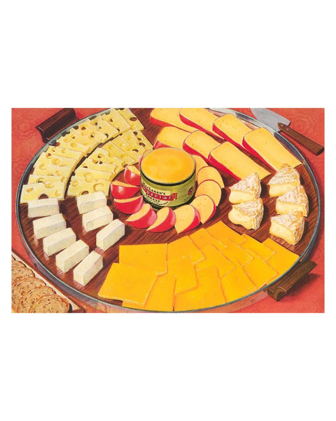Found Image Press - Cheese Platter Postcard