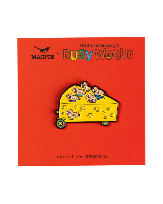 Magpie X Richard Scarry - Enamel Pin - Cheesecar