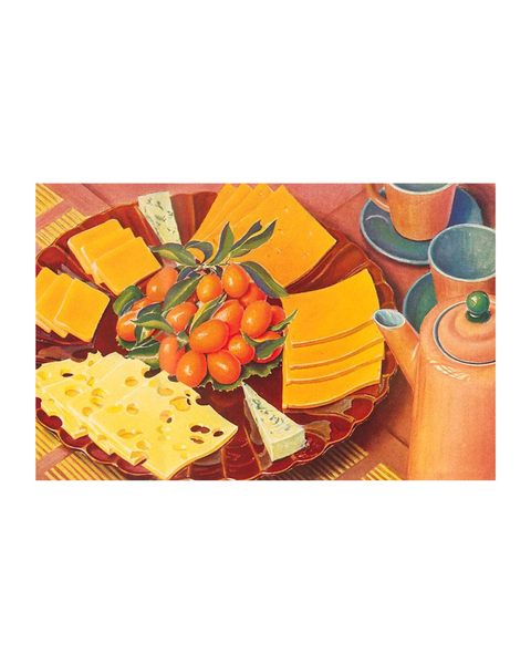 Found Image Press - Cheese Plate Postcard