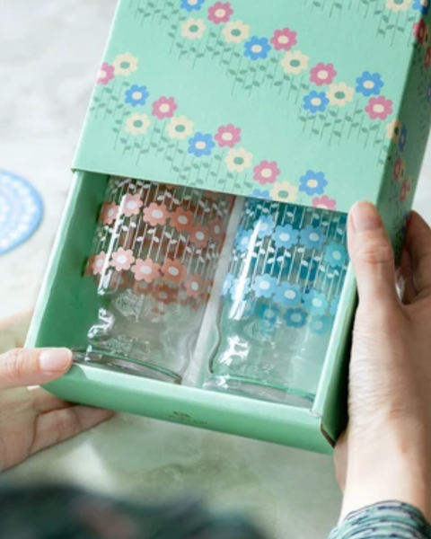 Aderia Retro - Set of 2 Cherry Blossom Tumblers