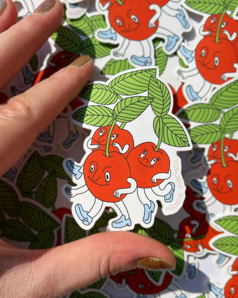 Maddie Fischer - Cherry Trio Sticker