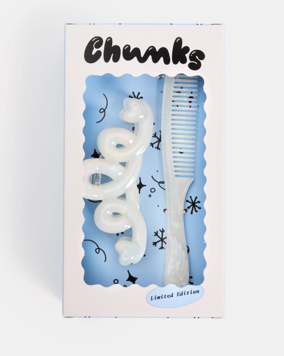 Chunks - Claw & Comb Gift Set in Angel