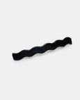 Chunks - Skinny Wave Barrette in Black