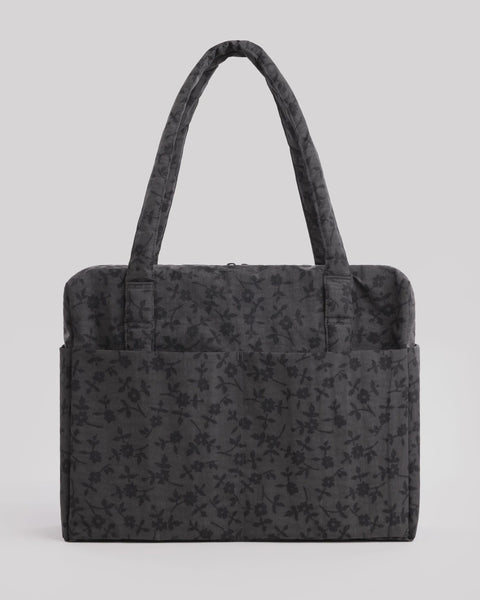 Baggu - Carry On Cloud Bag - Charcoal Ditsy Floral