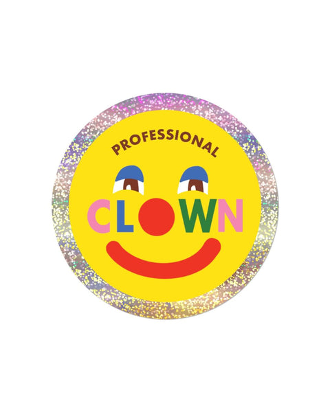 Red Cap Cards - Professional Clown Sticker