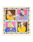 Maddie Fischer - Clown Conference Call in Warm Primary Riso Print