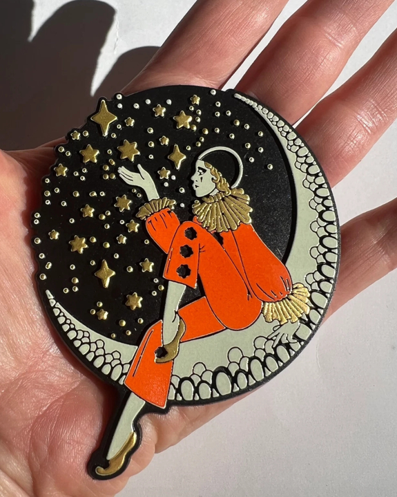 Astral Weekend - Pierrot Clown Rubber Magnet