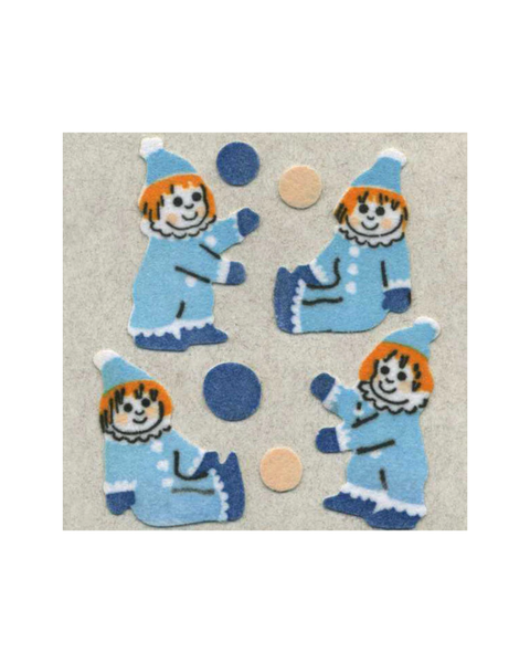 Stickermagic - Furry Tear-off Stickers - Clowns