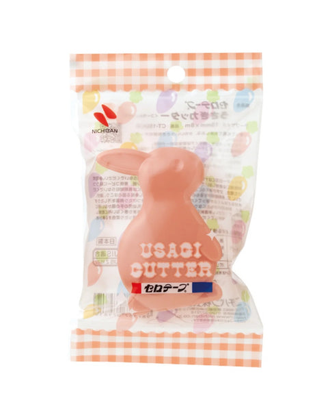 NICHIBAN - Tape Dispenser Rabbit - Coral