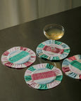 Tarta Gelatina - Ruffled Coaster Set