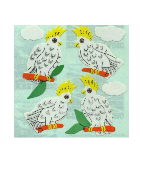 Stickermagic - Tear-off Stickers Square -  Cockatoos