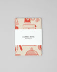 Wrap - Tea Towel - Coffee Time - Red/Beige