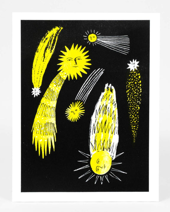 Kaye Blegvad - Riso Print - Comets