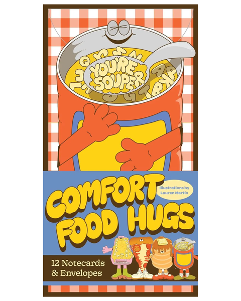 Comfort Food Hugs Notecards -  12 Notecards & Envelopes - Illustrated by Lauren Martin