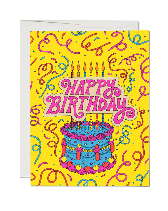 Red Cap Cards - Cake and Confetti Greeting Card