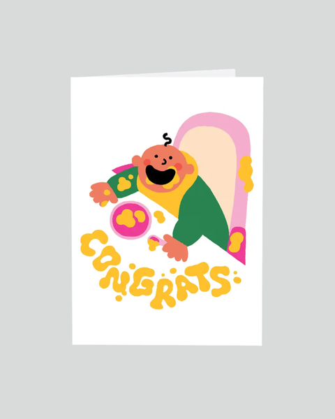 Wrap - Baby Food Greetings Card