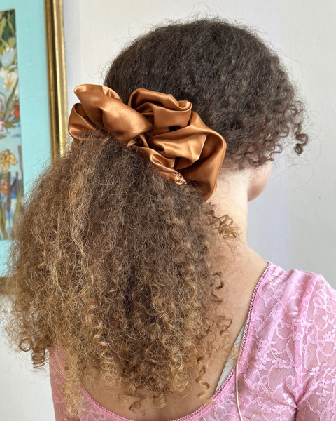 Room Shop - Giant Satin Scrunchie - Copper