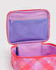 Baggu - Small Cosmetic Case - Pink Star Plaid *PRE-BOOK dispatch after Oct 16th*