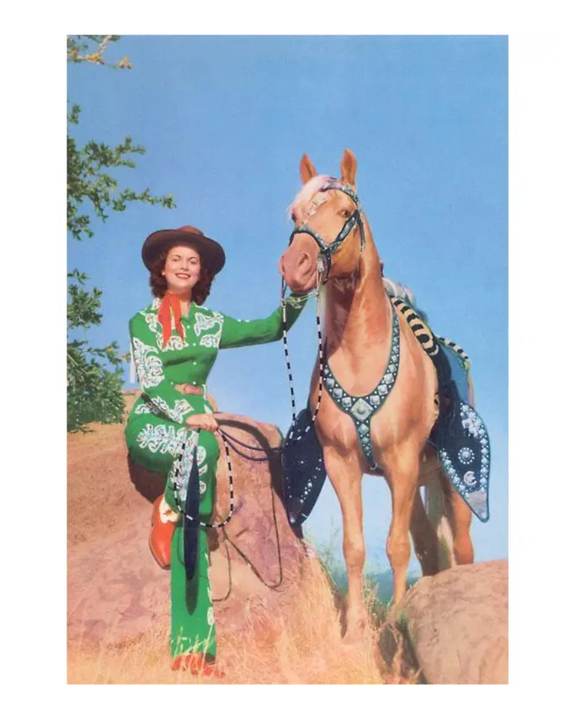 Found Image Press - Cowgirl Postcard