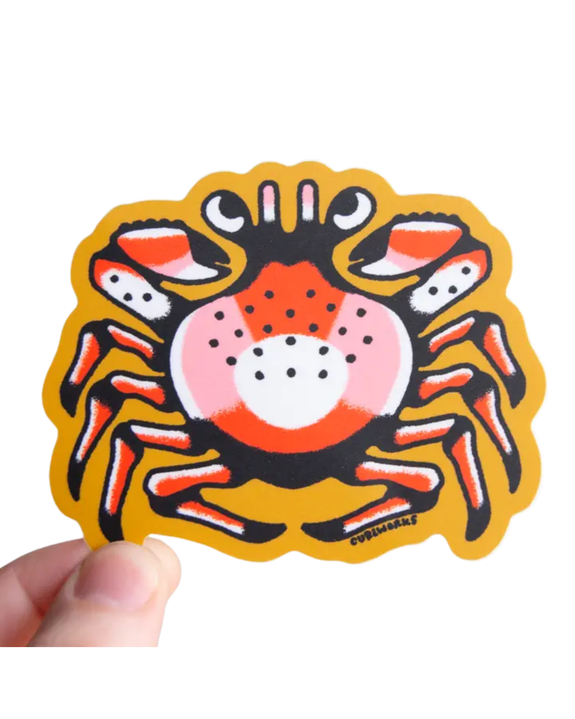 Curlworks - Crab - Vinyl Sticker
