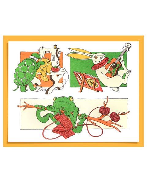 Maddie Fischer - Creature Hobbies in Sun/Kelly Riso Print