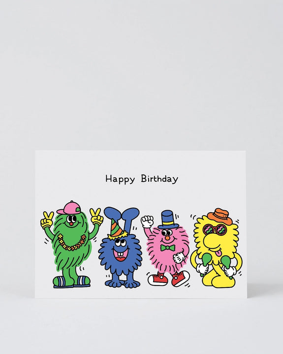 Wrap - Happy Birthday Gang Greetings Card